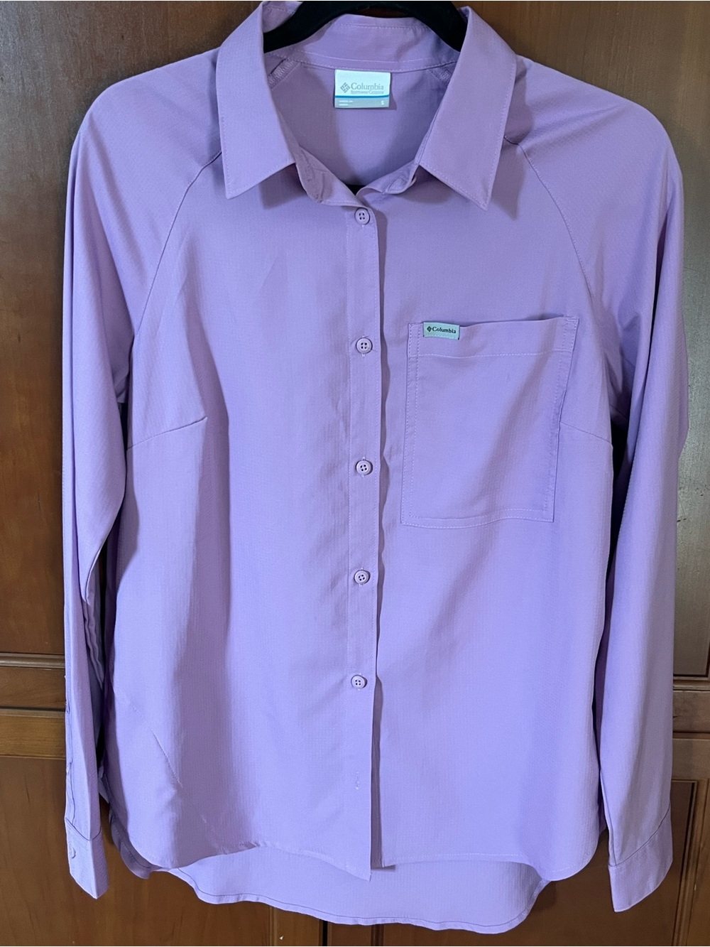 Columbia Anytime Lite Lavender UPF 50 Shirt S